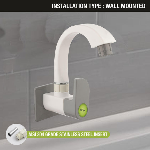 Flora Sink Tap with Swivel Spout PTMT Faucet- LIPKA - Lipka Home