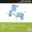 Glory Two Way Angle Valve PTMT Faucet (Double Handle) - LIPKA - Lipka Home