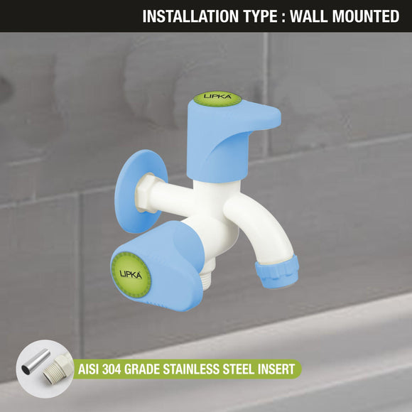 Glory Two Way Bib Tap PTMT Faucet (Double Handle) - LIPKA - Lipka Home