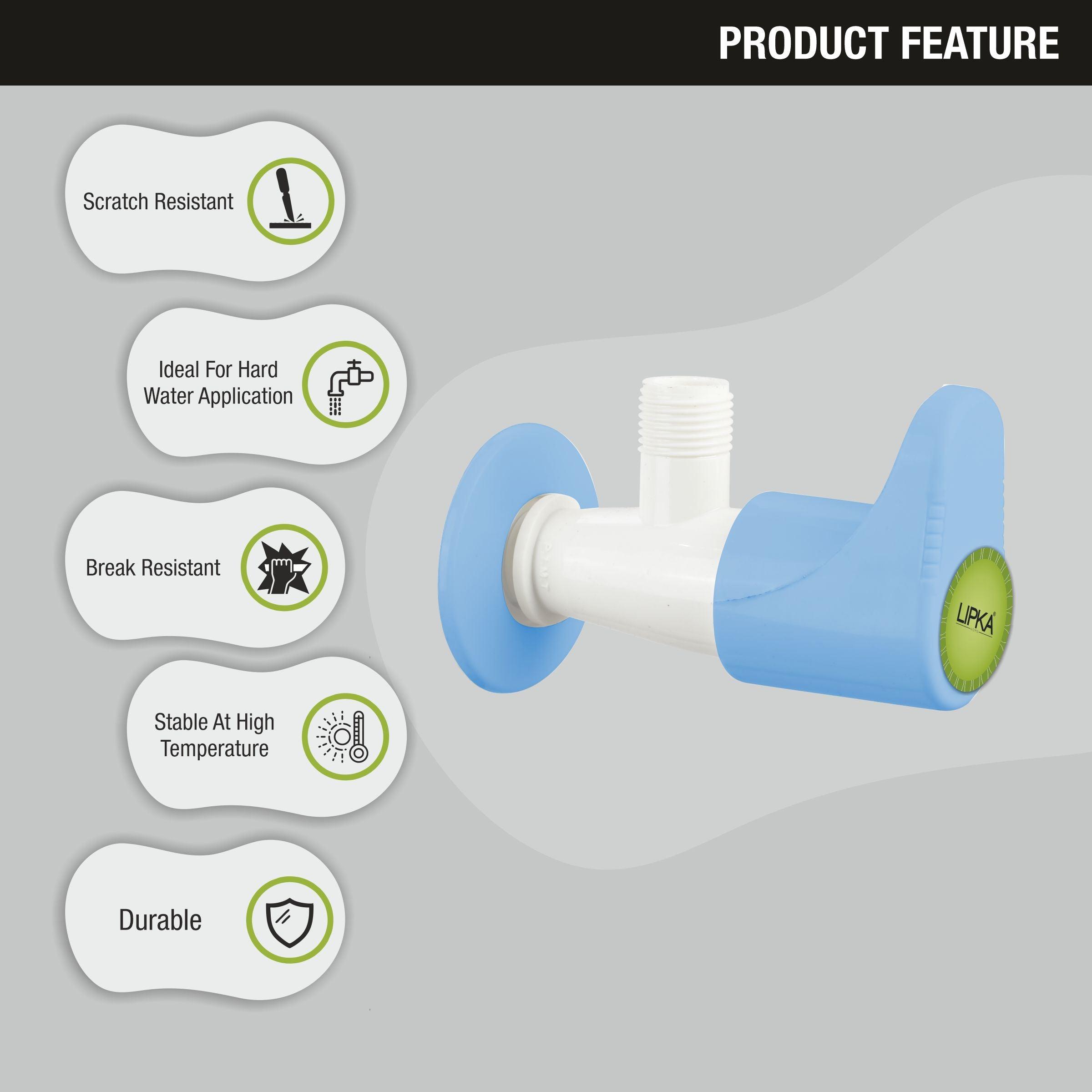 Glory Angle Valve PTMT Faucet features