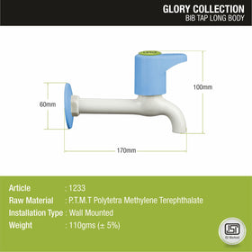 Glory Bib Tap Long Body PTMT Faucet - LIPKA - Lipka Home