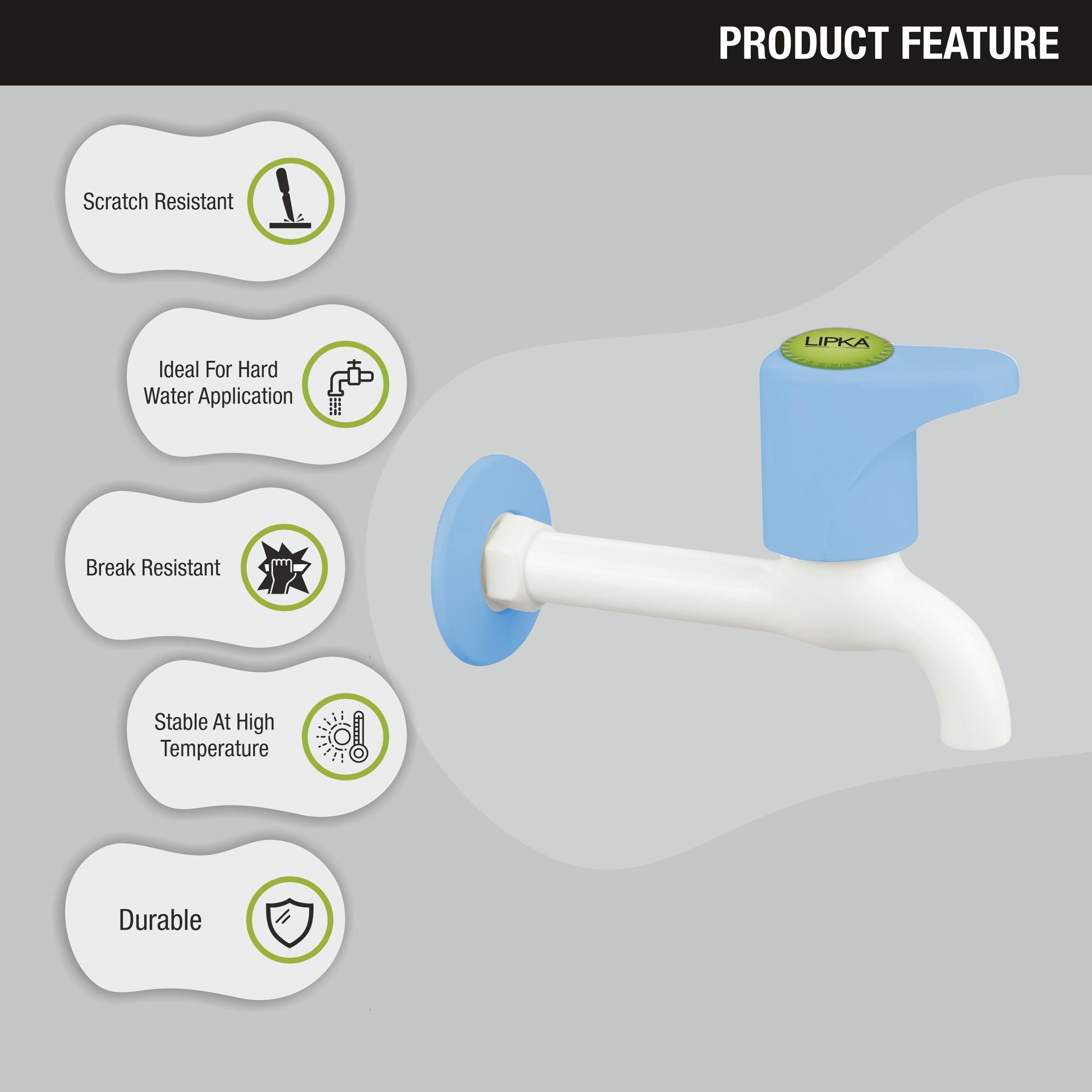 Glory Bib Tap Long Body PTMT Faucet features