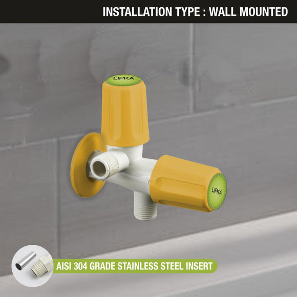 Grand Two Way Angle Valve PTMT Faucet (Double Handle) - LIPKA - Lipka Home