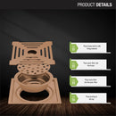 Green Exclusive Square Flat Cut Floor Drain in Antique Copper PVD Coating (6 x 6 Inches) with Hole & Cockroach Trap - LIPKA - Lipka Home