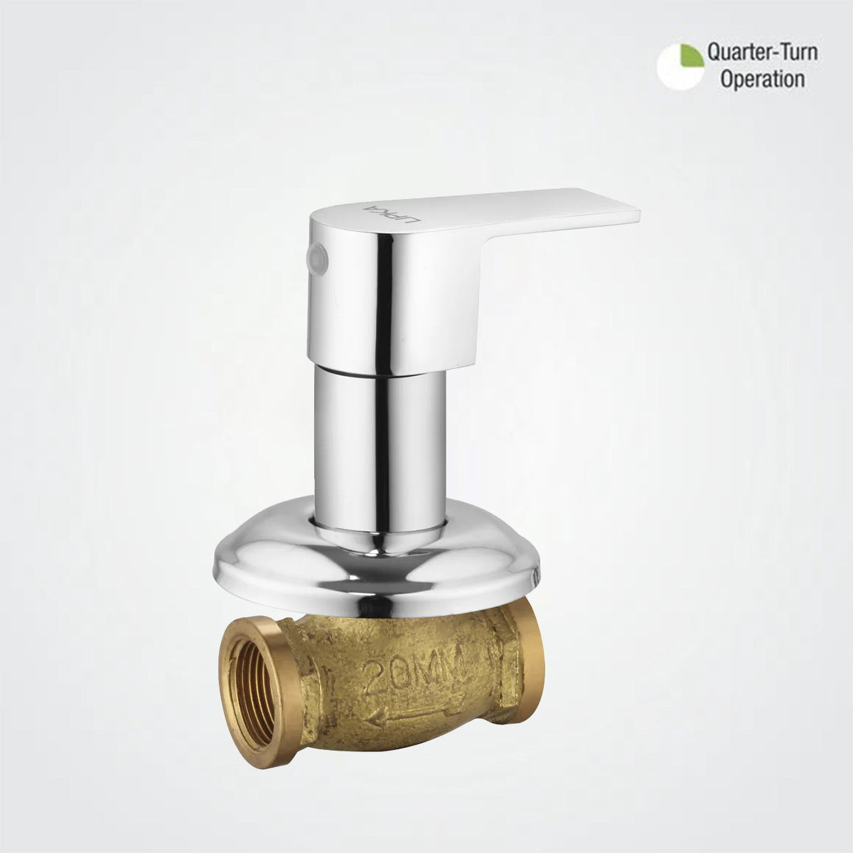 Arise Concealed Stop Valve 20mm Brass Faucet - LIPKA