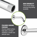 Half Bend Round Shower Arm (18 Inches) - LIPKA - Lipka Home