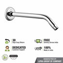 Half Bend Round Shower Arm (18 Inches) - LIPKA - Lipka Home