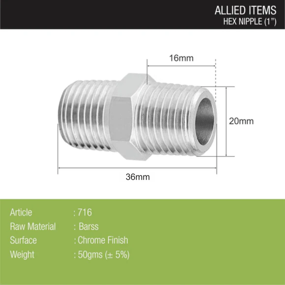 Hex Extension Nipple - LIPKA