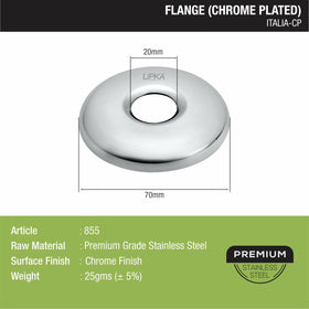 Italia Flange (Chrome Plated) Pack of 10 - LIPKA - Lipka Home