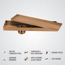 Marble Insert Shower Drain Channel - Antique Copper (24 x 5 Inches) - LIPKA - Lipka Home