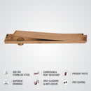 Marble Insert Shower Drain Channel - Antique Copper (48 x 4 Inches) - LIPKA - Lipka Home