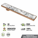Marble Insert Shower Drain Channel - Antique Copper (48 x 5 Inches) - LIPKA - Lipka Home
