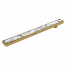 Marble Insert Shower Drain Channel - Yellow Gold (40 x 3 Inches) - LIPKA - Lipka Home