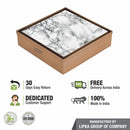 Marble Insert Square Floor Drain - Antique Copper (6 x 6 Inches) - LIPKA - Lipka Home