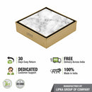 Marble Insert Square Floor Drain - Yellow Gold (6 x 6 Inches) - LIPKA - Lipka Home