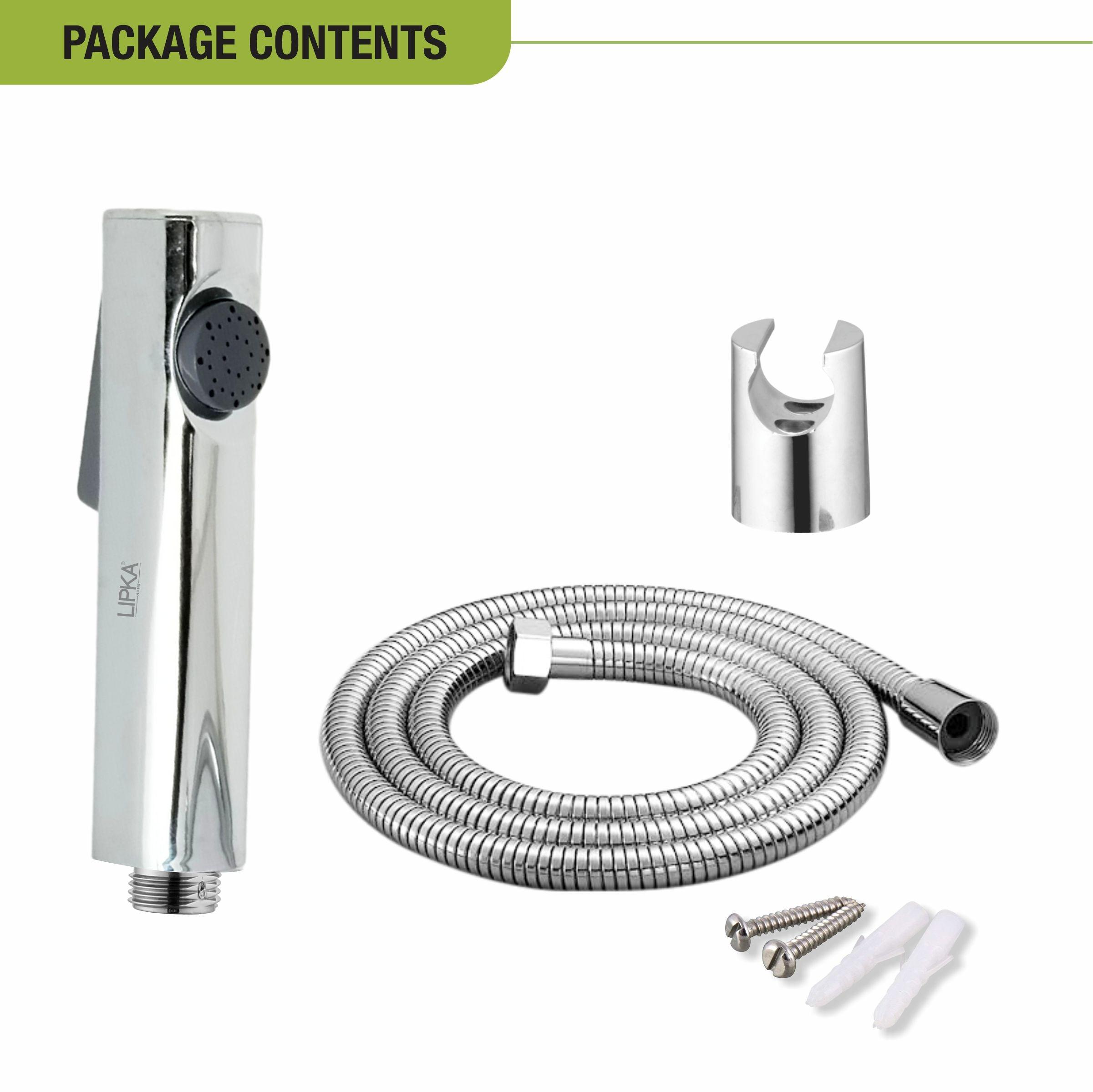 Nion Chrome Health Faucet (Complete Set) package contents 