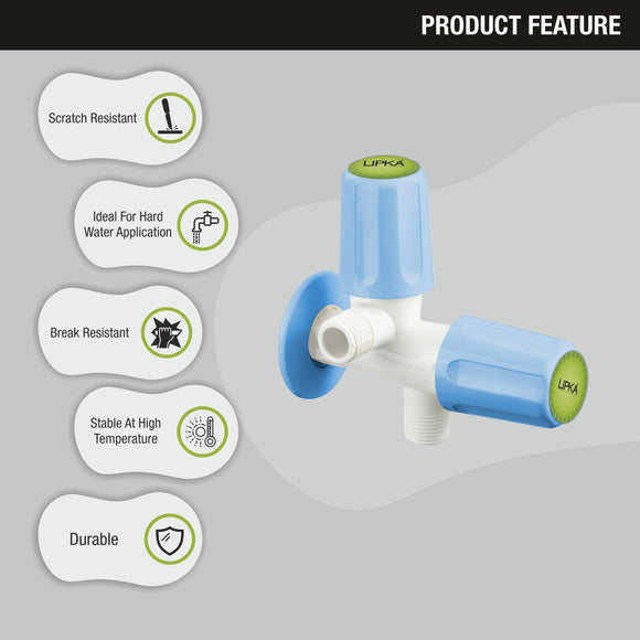 Nobel Two Way Angle Valve PTMT Faucet (Double Handle) - LIPKA - Lipka Home