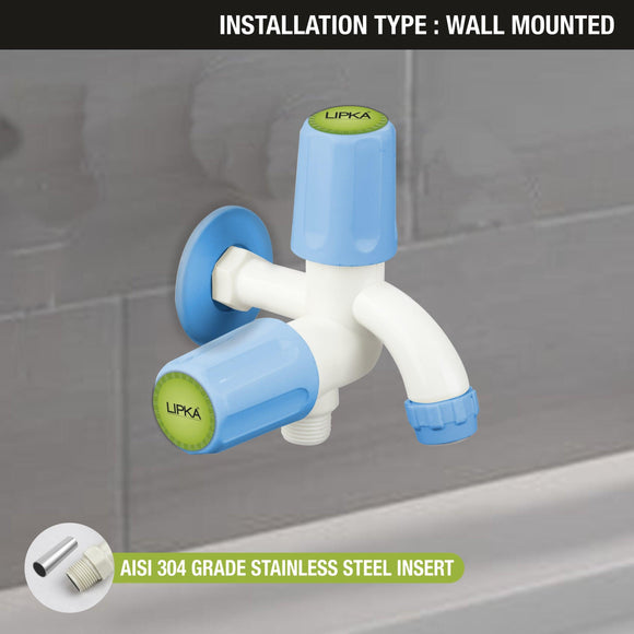 Nobel Two Way Bib Tap PTMT Faucet (Double Handle) - LIPKA - Lipka Home