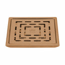 Orange Exclusive Square Floor Drain in Antique Copper PVD Coating (6 x 6 Inches) - LIPKA - Lipka Home