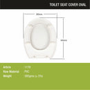 Oval Toilet Seat Cover PVC (White) |Commode not included| - LIPKA - Lipka Home