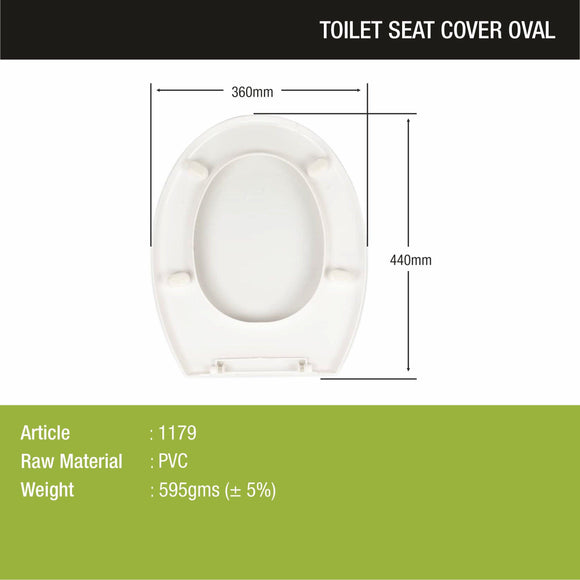 Oval Toilet Seat Cover PVC (White) |Commode not included| - LIPKA - Lipka Home