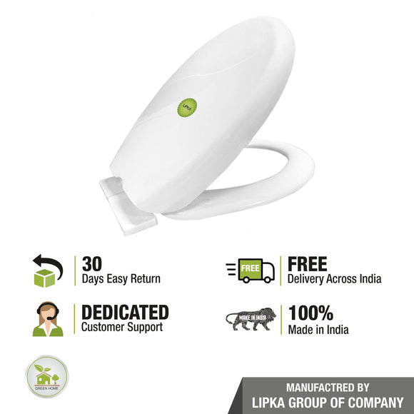 Oval Toilet Seat Cover PVC (White) |Commode not included| - LIPKA - Lipka Home