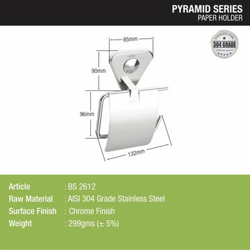 Pyramid 304-Grade Paper Holder - LIPKA - Lipka Home