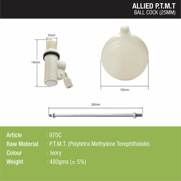 Ball Valve (25mm) PTMT - LIPKA - Lipka Home