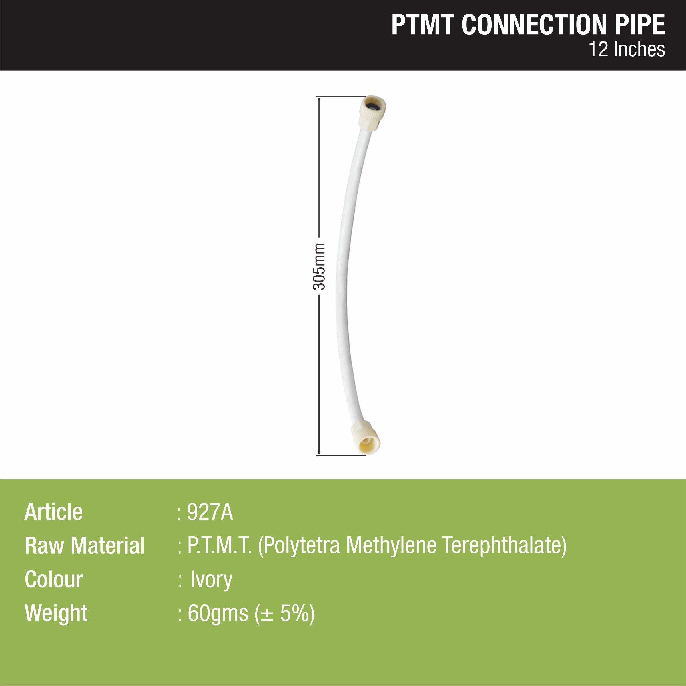 Connection Pipe PTMT (12 Inches) sizes and dimensions