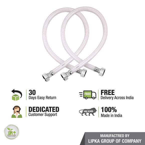 Connection Pipe PVC (18 Inches) (Pack of 2) - LIPKA - Lipka Home