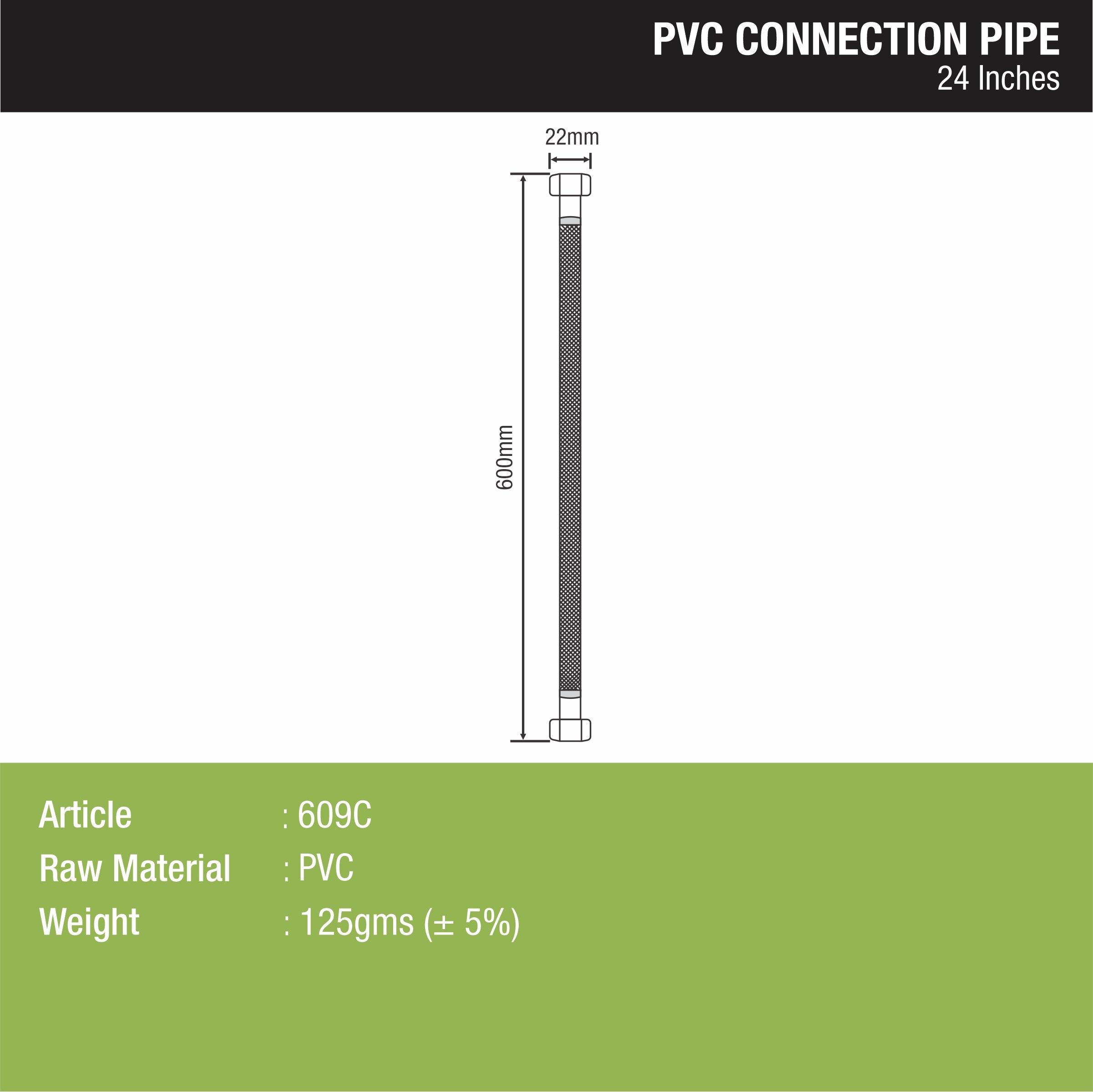 Connection Pipe PVC (24 Inches) (Pack of 2) - LIPKA | Lipka Home