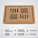 Pink Exclusive Square Floor Drain in Antique Copper PVD Coating (5 x 5 Inches) - LIPKA - Lipka Home