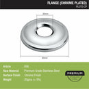 Pluto Flange (Chrome Plated) Pack of 10 - LIPKA - Lipka Home