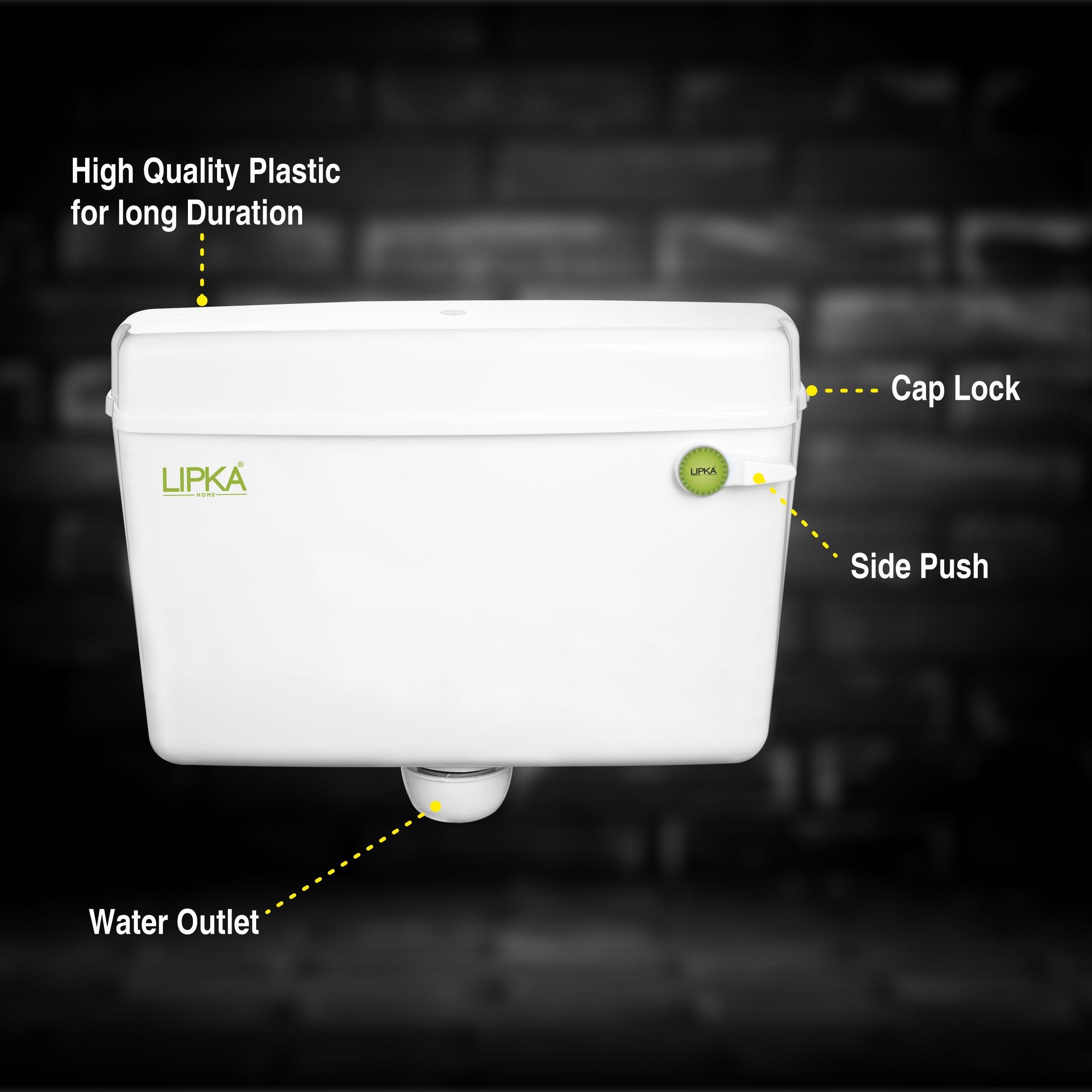 Round Flushing Cistern/ Flush Tank (White) - LIPKA - Lipka Home