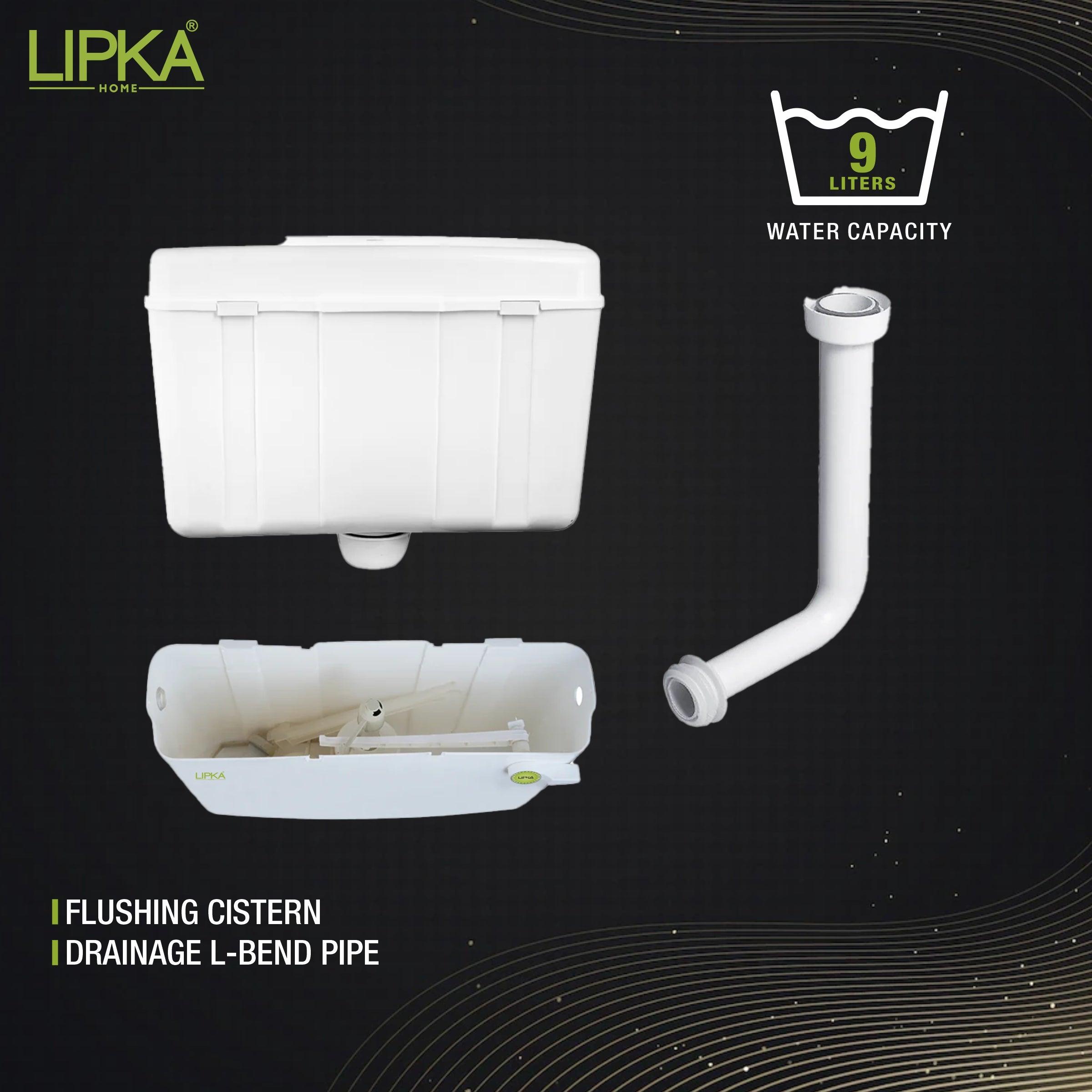 Round Flushing Cistern/ Flush Tank (White) - LIPKA - Lipka Home