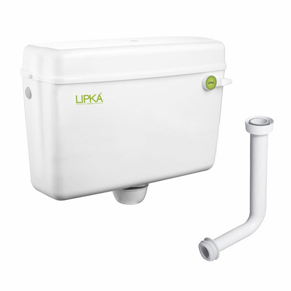 Round Flushing Cistern/ Flush Tank (White) |Commode not included| - LIPKA - Lipka Home
