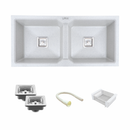 Sand Pluto Double Bowl Kitchen Sink (45 x 20 x 9 Inches) - LIPKA - Lipka Home