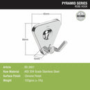Pyramid 304-Grade Robe Hook - LIPKA - Lipka Home