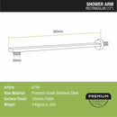 Rectangular Shower Arm (12 Inches) - LIPKA - Lipka Home
