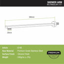 Rectangular Shower Arm (15 Inches) - LIPKA - Lipka Home