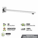 Rectangular Shower Arm (15 Inches) - LIPKA - Lipka Home