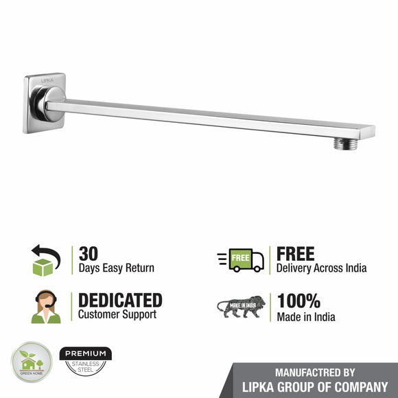 Rectangular Shower Arm (15 Inches) - LIPKA - Lipka Home