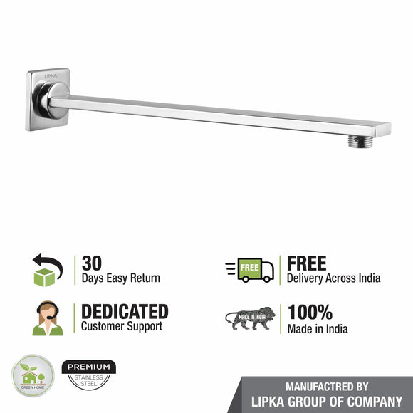 Rectangular Shower Arm (18 Inches) - LIPKA - Lipka Home