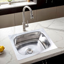 Round Single Bowl 304-Grade Kitchen Sink (21 x 18 x 8 Inches) - LIPKA - Lipka Home
