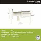 Royal Angle Valve PTMT Faucet sizes and dimensions
