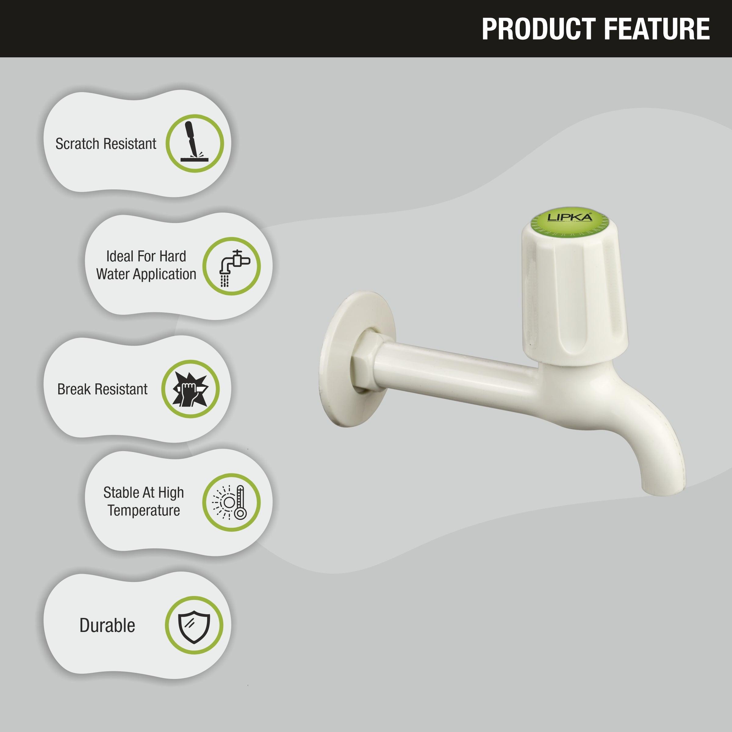 Royal Bib Tap Long Body PTMT Faucet features