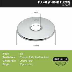 Ruby Flange (Chrome Plated) Pack of 10- LIPKA - Lipka Home