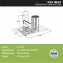 Rose Soap Dish with Tumbler Holder (304-SS) - LIPKA - Lipka Home