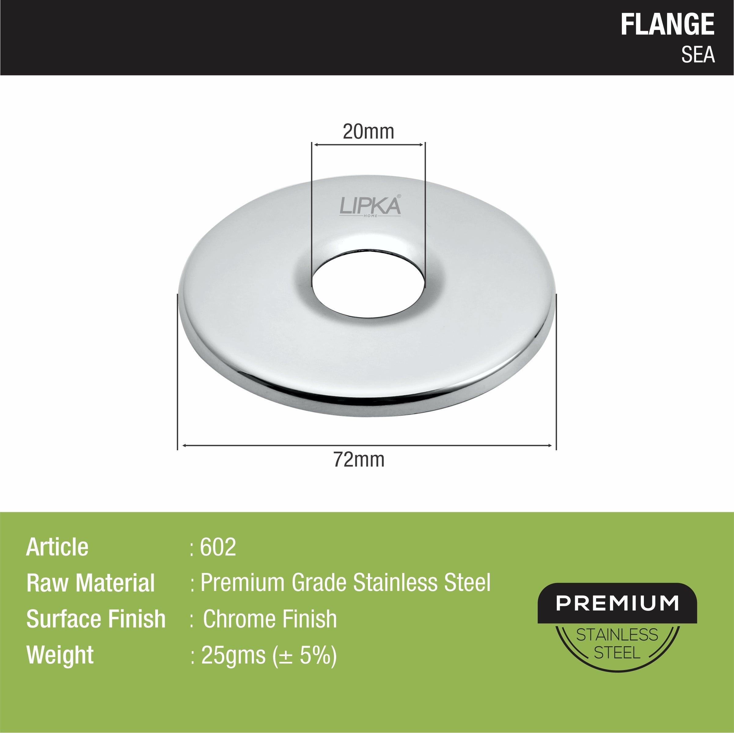 Sea Flange sizes and dimensions