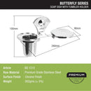 Butterfly Soap Dish with Tumbler Holder - LIPKA - Lipka Home